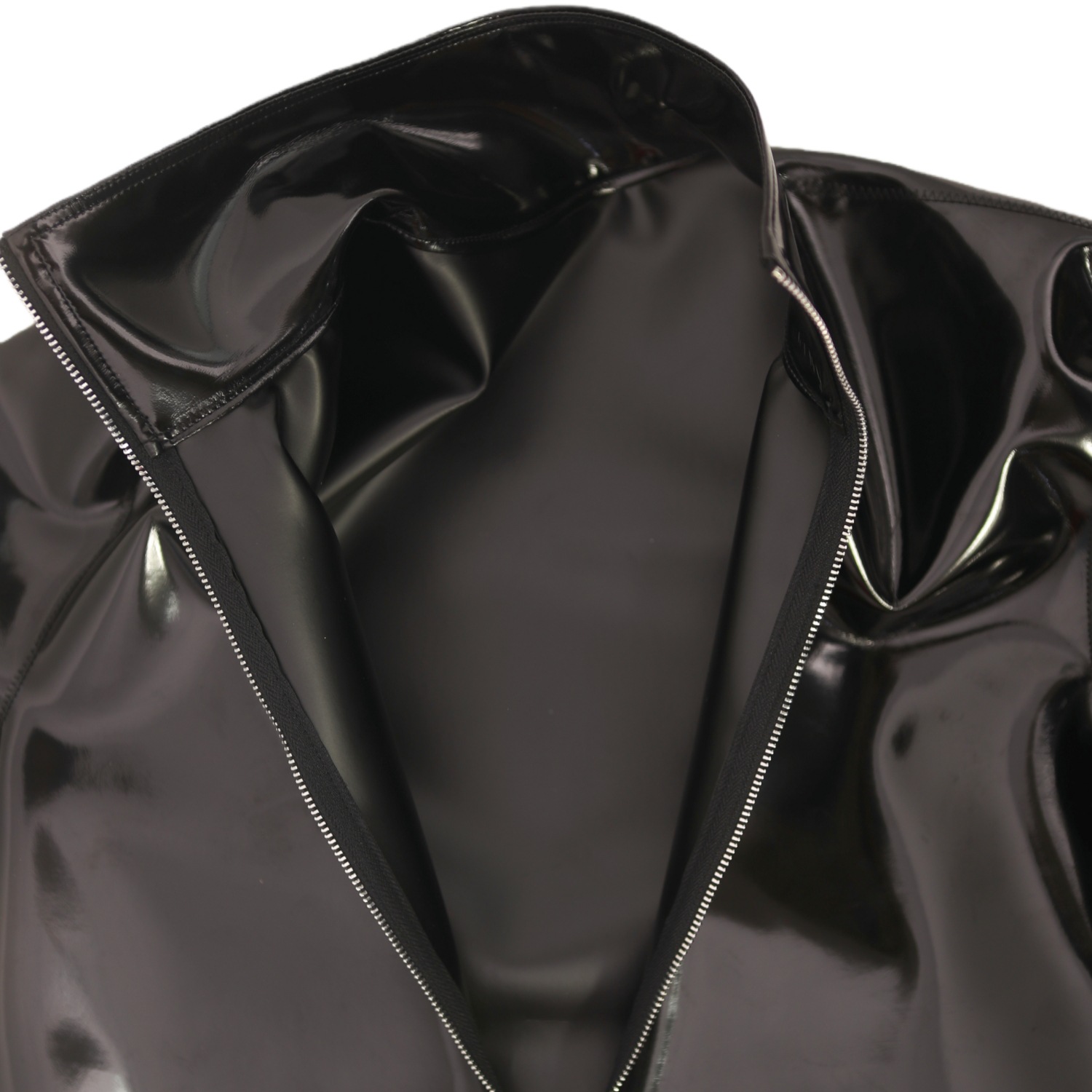 Sexy Men PVC Glossy Shiny Long - огляд і ціна T Shirt Tight Fit