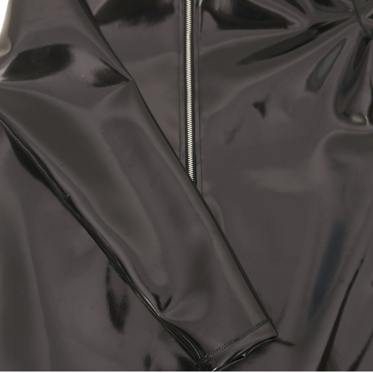 Sexy Men PVC Glossy Shiny Long - огляд і ціна T Shirt Tight Fit