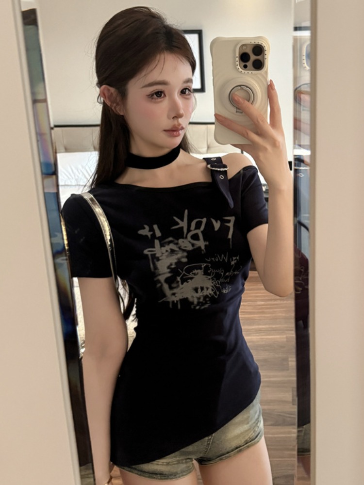 Fashionable Trendy Shoulder Ba - огляд і ціна T Shirt Tight Fit